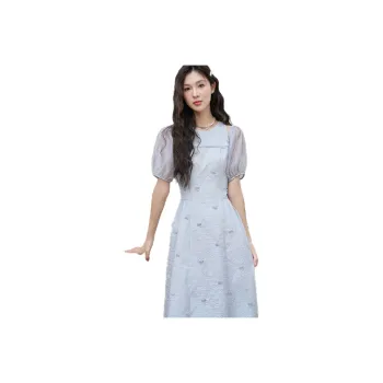 MISHOW Short-Sleeved Dresses Women's Wind Bell Blue