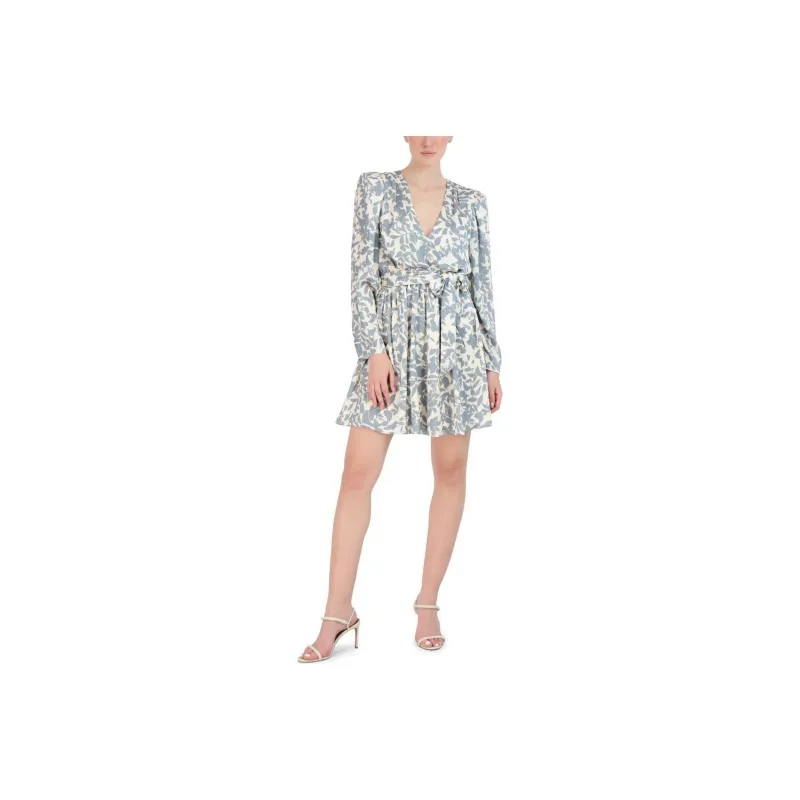 BCBGMAXAZRIA Long-Sleeved Dresses Women's White-0