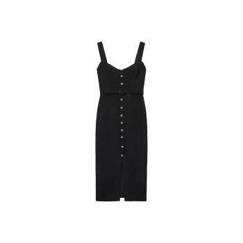 Self portrait Slip Dresses Women's Classic Black
