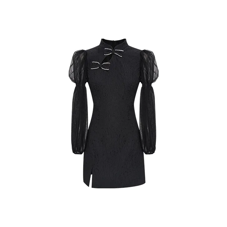 TAMMY TANGS Long Sleeved Dress Women's Black-0