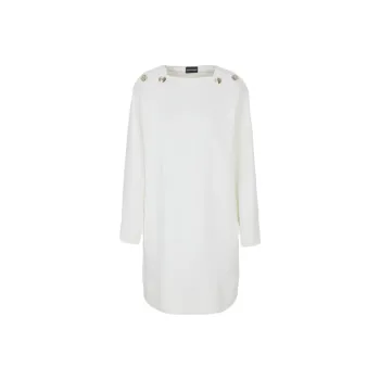 EMPORIO ARMANI Long Sleeved Dresses Women's White