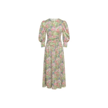 MEIYANG Long Sleeved Dresses Women's Green
