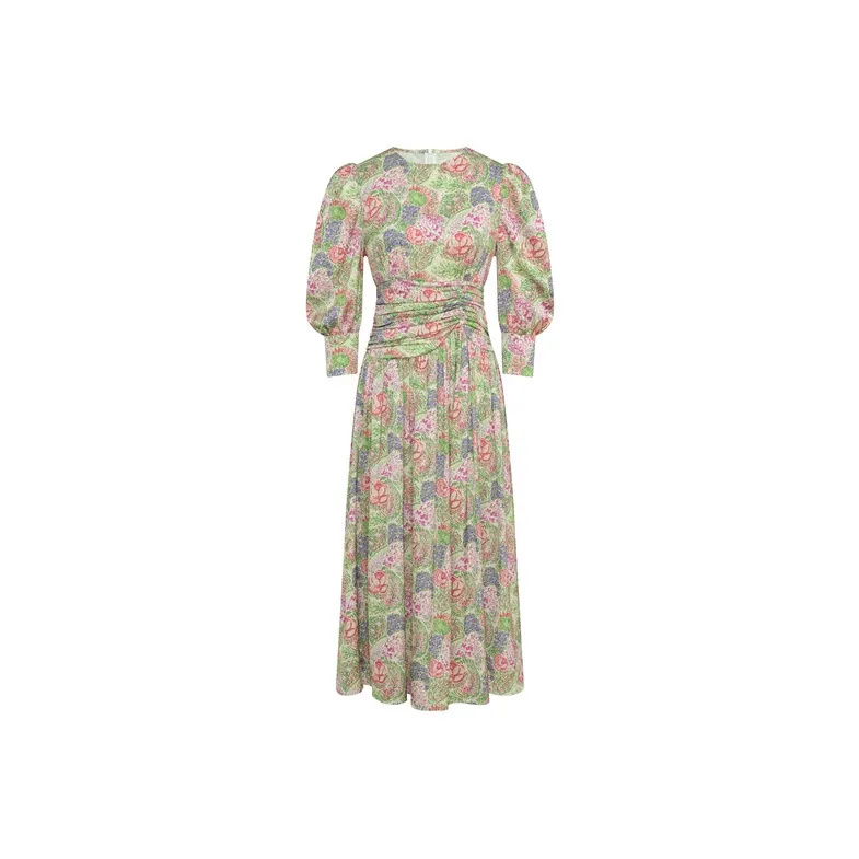 MEIYANG Long Sleeved Dresses Women's Green-0