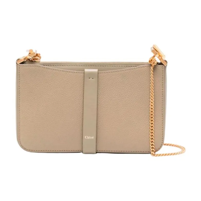 Chloe Marcie Leather Shoulder Bag Mini Women's Dark Green-0
