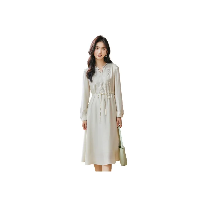 VIMLY Long Sleeved Dresses Women's-1