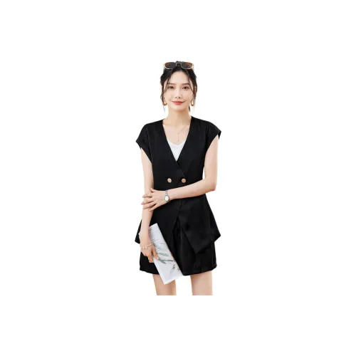 TERRE BLEUE Casual Suit Women's Black