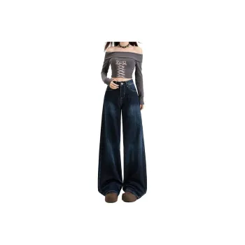 Concubine Zhu Jeans Women's Deep Sea Blue
