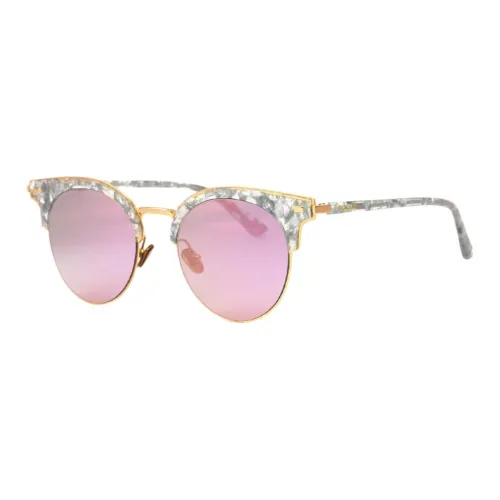 BOLON Plastic Metal Browline Sunglasses Unisex Gold