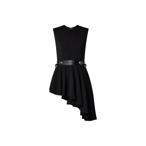 LOUIS VUITTON Monogram Pull Asymmetrical Dress