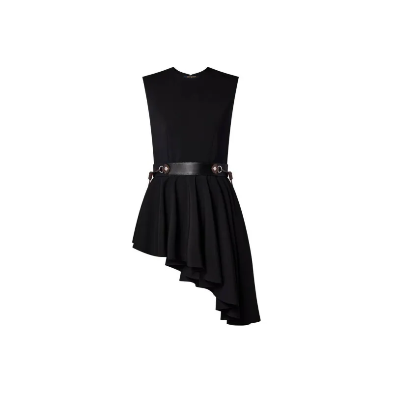 LOUIS VUITTON Monogram Pull Asymmetrical Dress-0