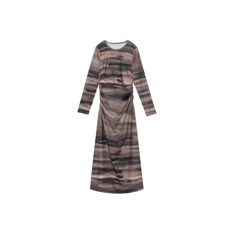 THE SEA LIFE Long Sleeved Dress Women's Chestnut-0