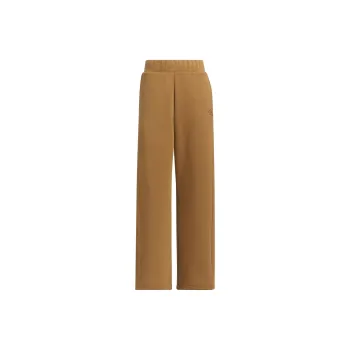 Adidas Lounge ELEVATED TRACKSUIT BOTTOMS Knitted Sports Pants Women's Desert Brown