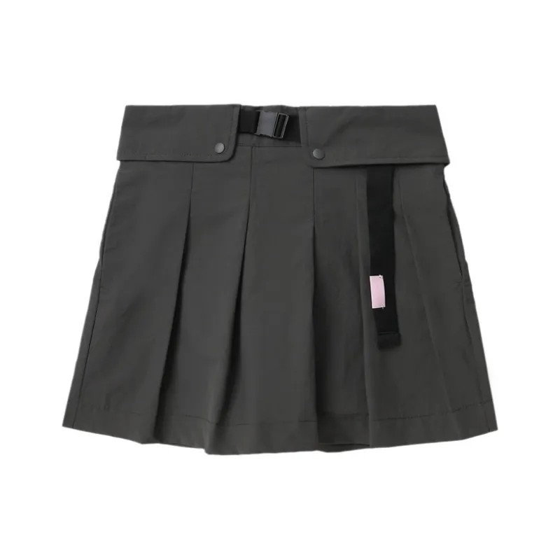 MUSIUM DIV Pleated Buckled Skorts-0