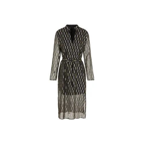 ARMANI EXCHANGE Geometric pattern Print Metallic finish Dress