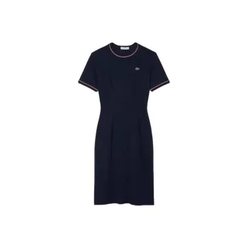 LACOSTE Trimmed Jersey Dress