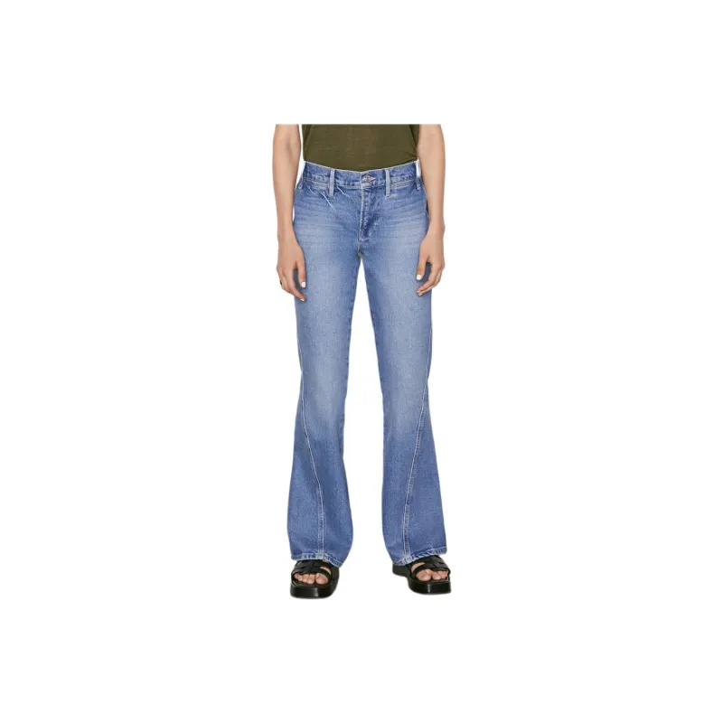 FRAME LE PIXIE HIGH Jeans Women's Light Blue-0