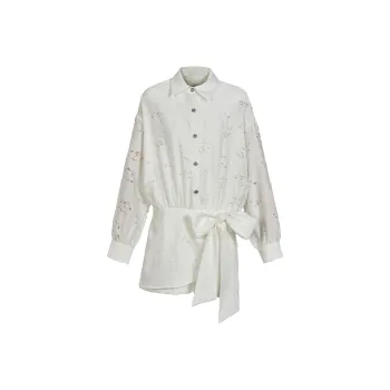 COMMA GIRL Long Sleeved Dress Women's White