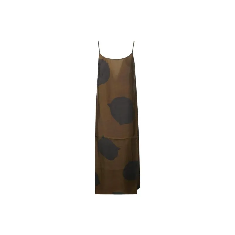 UMA WANG Slip Dress Women's Brown-0