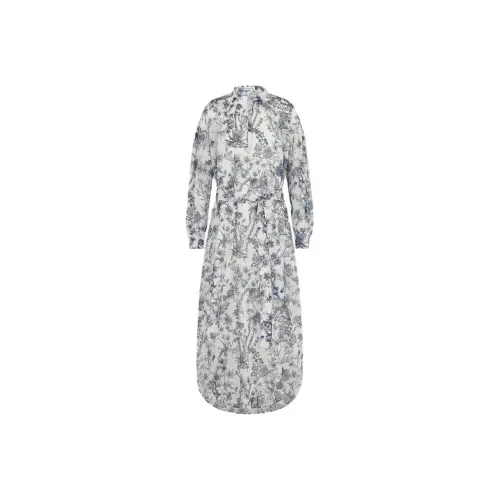 DIOR Long Sleeved Dresses Women's White
