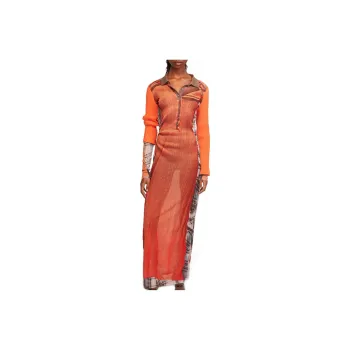 Y/Project X JPG Long-Sleeved Dresses Women's Orange