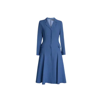 ROEYSHOUSE Long Sleeved Dress Women's Haze Blue