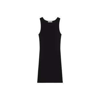 Helmut Lang Ribbed Crewneck Tank Mini Dress