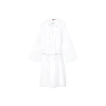 LOEWE SS24 Long Sleeved Dress Women's White