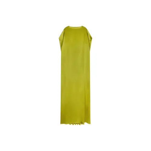 DRIES VAN NOTEN SS25 Short Sleeved Dress Women's Olive Green