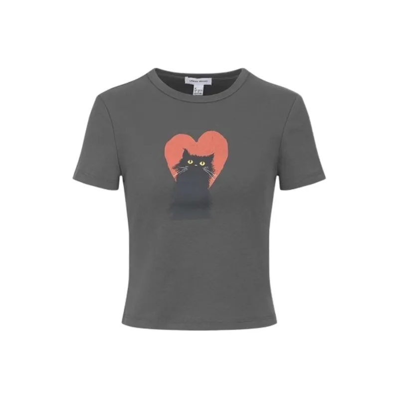 URBAN REVIVO T Shirts Women's Dark Gray-0
