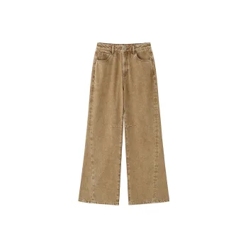 ZHOUMIAO Jeans Women's Ginger Khaki