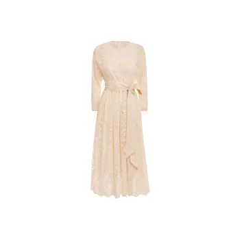 Zimmermann FW23 Long-Sleeved Dresses Women's Cream