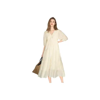 Bethine Short Sleeved Dress Women's Seaweed Yellow