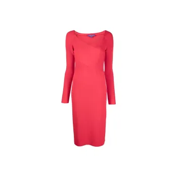 Polo Ralph Lauren Long Sleeved Dress Women's Red