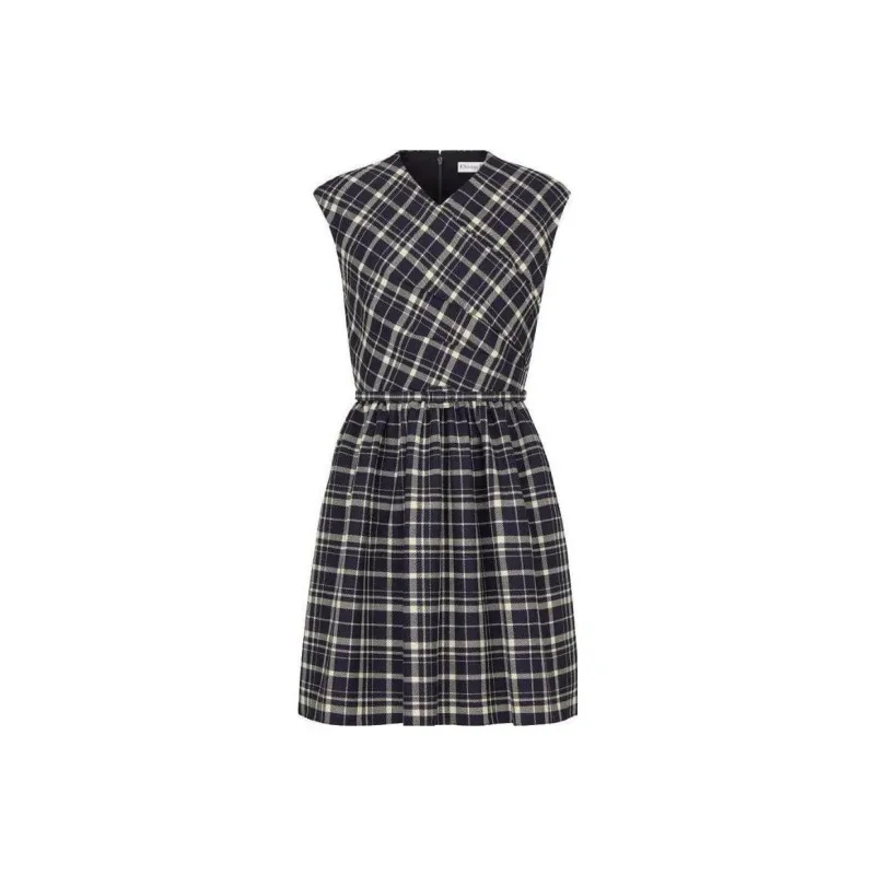 DIOR Sleeveless Dress Women's Black-0