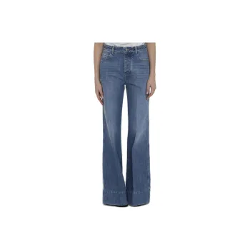 Bottega Veneta Buttoned Wide Leg Jeans