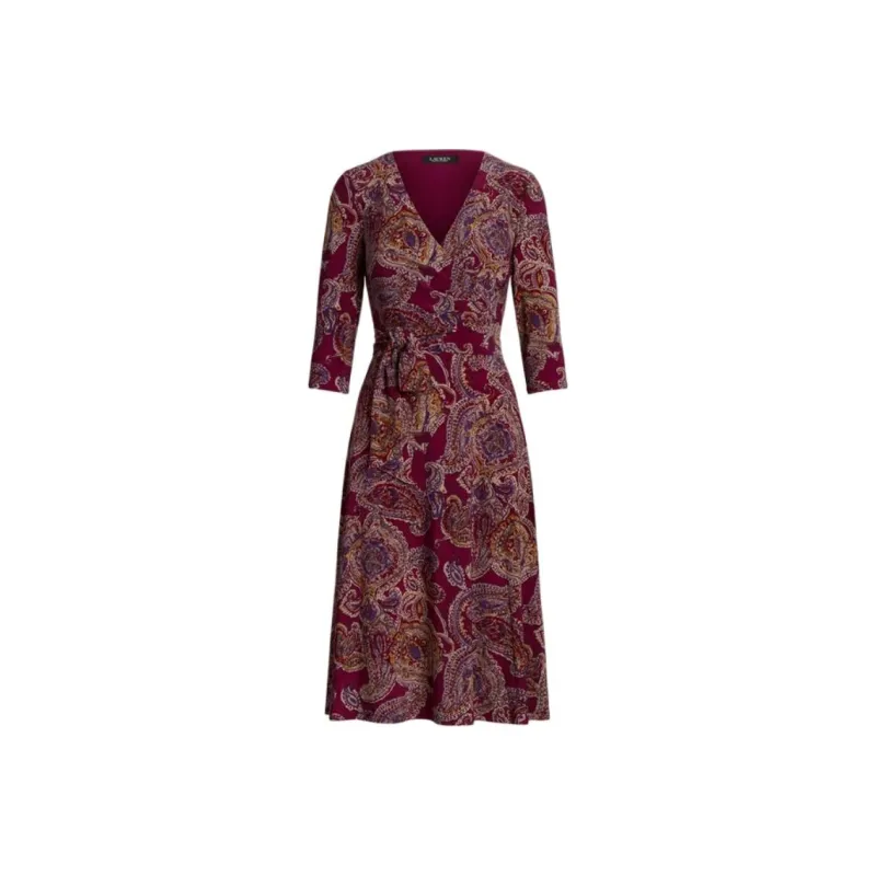 LAUREN RALPH LAUREN Long-Sleeved Dresses Women's Red-0