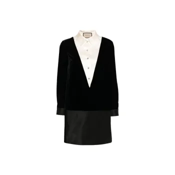 GUCCI Long-Sleeved Dresses Women's Black