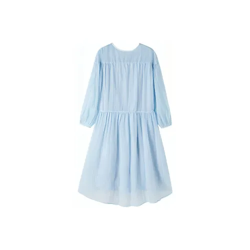 Mt Long Sleeved Dresses Women's Light Blue