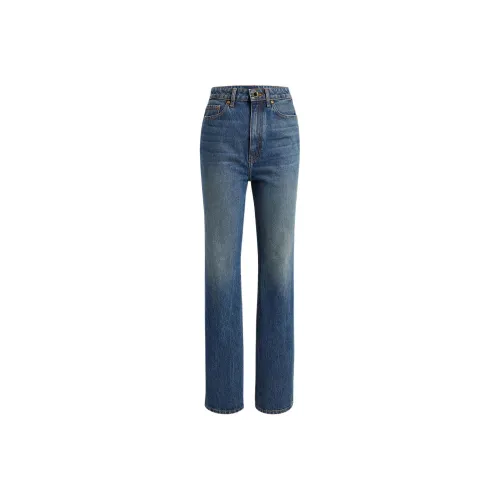 Opening Ceremony brush-art print straight-leg jeans