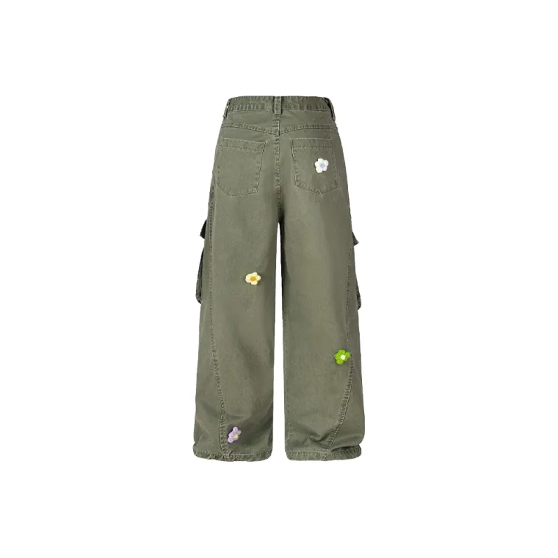EOEI Cargo Pants Women's Army Green-0