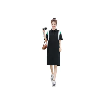 Cypress House Short-Sleeved Dresses Women's Black Green