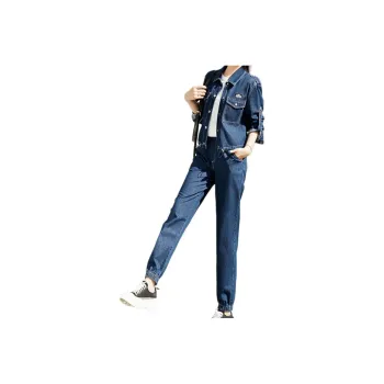 Mo Han Yi Mei Casual Suit Women's Blue