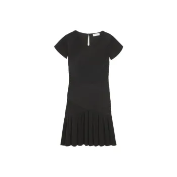Sandro Short Sleeved Dress Women's Black