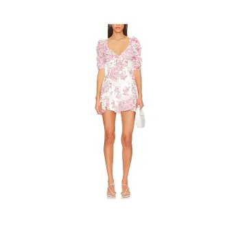 FOR LOVE & LEMONS Short Sleeved Dress Women's Pink