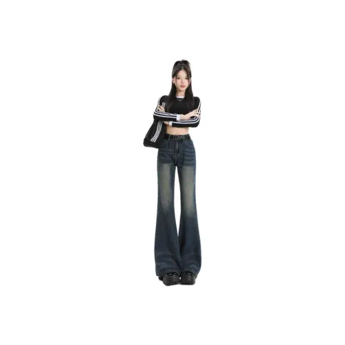 LIGEMAN Jeans Women's Vintage Blue