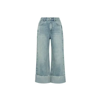 MEIYANG Jeans Women's Blue