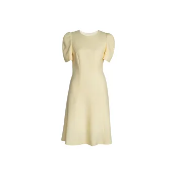 ROEYSHOUSE Short Sleeved Dresses Women's Light Yellow