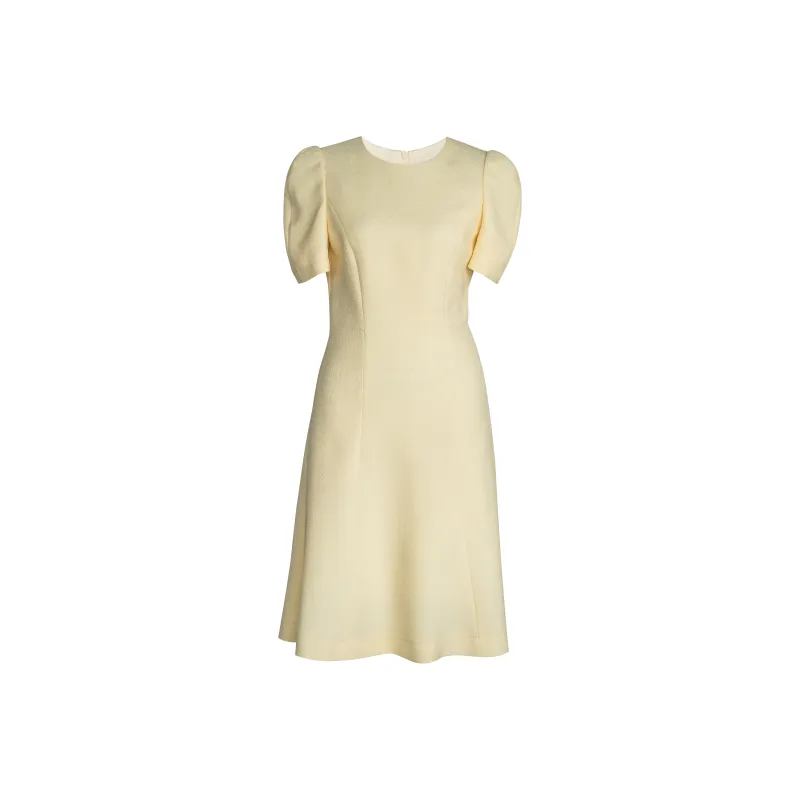 ROEYSHOUSE Short Sleeved Dresses Women's Light Yellow-0