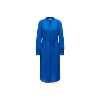 HUGO BOSS SS23 Long Sleeved Dress Women's Dark Blue