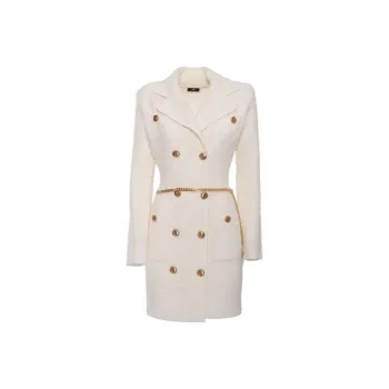 Elisabetta Franchi Long-Sleeved Dresses Women's White